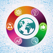 Vector internet marketing concept