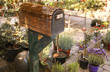 post box in garden