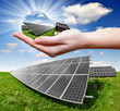 Foto: Solar panels with blue sky Solar panels with blue sky