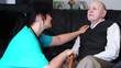 Video: Senior man talking with nurse Senior man talking with nurse
