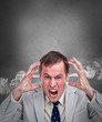 Photo: Hot headed business man shouting Hot headed business man shouting
