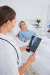 Photo: Doctor holding a radiography Doctor holding a radiography