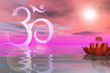 Heiliger  Lotus auf dem Wasser