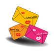 Vector: Love letters Love letters