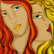 Illustration: due donne due donne