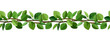 Seamless background with green leaves. Vector illustration.