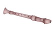 A Musical Recorder with A White Banner