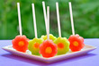 fruit pops of melon and watermelon
