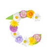 Blumenbuchstabe C