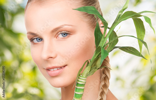 Photo: woman with sprout woman with sprout