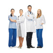young team or group of doctors