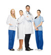 young team or group of doctors