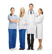 young team or group of doctors
