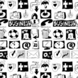 hand drawn business objects background and texture