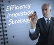 Foto: Businessman writing efficiency, innovation and strategy Businessman writing efficiency, innovation and strategy