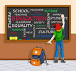 Education concept in word-cloud