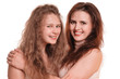 young mother and daughter