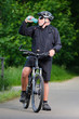 durstiger fahrradfahrer