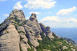 Formaciones rocosas de Sant a Joan a Sant Jeroni. Montserrat.