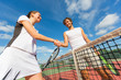 Tennis Players Giving Handshake