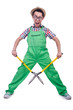 Photo: Funny man with shears on white Funny man with shears on white