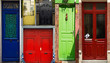 Photo : Portes dans le quartier de la Mouzaïa - Paris (19ème) Portes dans le quartier de la Mouzaïa - Paris (19ème)