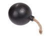 old black bomb isolated on white background