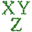 Summer maples leaves letter set