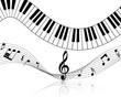 Vektor: Musical note staff Musical note staff