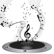 Vektor: Musical note staff Musical note staff