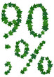 Summer maples leaves letter set