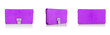 Set of woman bags isolated on the white