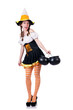 German girl in traditional festival clothing