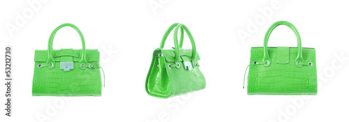 Photo: Elegant woman bag isolated on white Elegant woman bag isolated on white