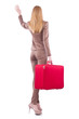 Young woman preparing for vacation