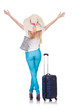 Young woman preparing for vacation
