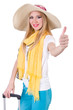Young attractive woman ready for summer vacation