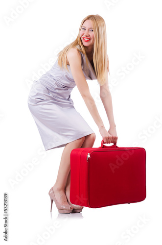 Photo: Young woman preparing for vacation Young woman preparing for vacation