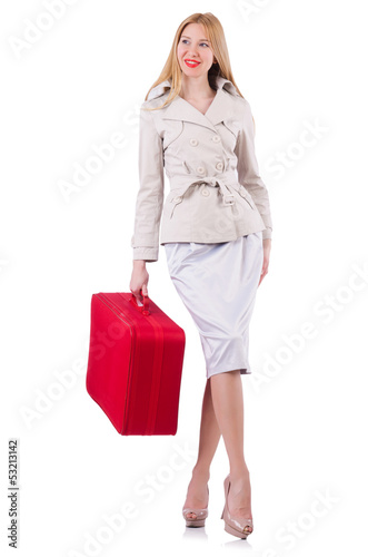 Photo: Young woman preparing for vacation Young woman preparing for vacation
