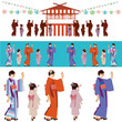 summer festival in japan 盆踊り