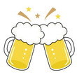 canvas print picture - ビール　乾杯