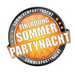 Icon Button Einladung Sommer Partynacht