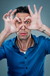 Young Man with Funny Expression