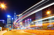 Hong Kong traffic at night