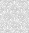 Abstract shell ethnic light grey seamless pattern