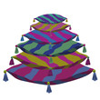 Isolated colorful pillows