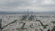 Beautiful cityscape of Paris with Eiffel Tower at the horizon