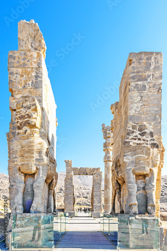 Photo: The gate of all nations in Persepolis, Shiraz, Iran. The gate of all nations in Persepolis, Shiraz, Iran.