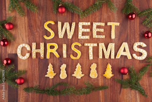 Photo: sweet christmas with sweets as decoration sweet christmas with sweets as decoration
