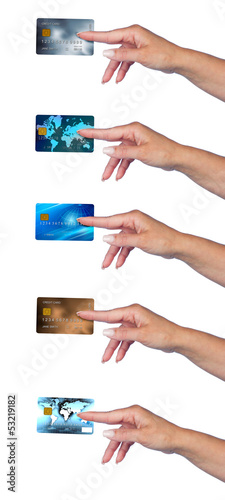 Photo: woman hand with credit card woman hand with credit card